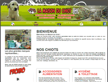 Tablet Screenshot of la-maison-du-chiot.fr